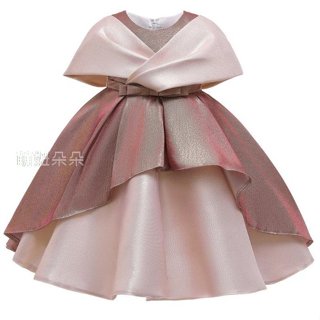 ♥萌妞朵朵♥ 兩穿拼接亮彩金絲布蓬蓬公主裙MT0161兒童畢業禮服/蓬蓬紗裙/實照