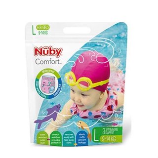 Nuby 游泳尿布(女ＸL) 游泳褲 游泳尿布 防水尿布 120元