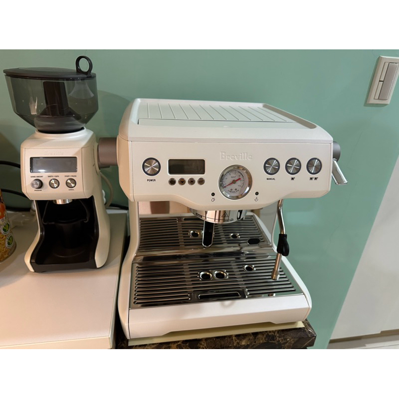 鉑富Breville bes920xl雙鍋爐咖啡機+bcg820xl定量磨豆機