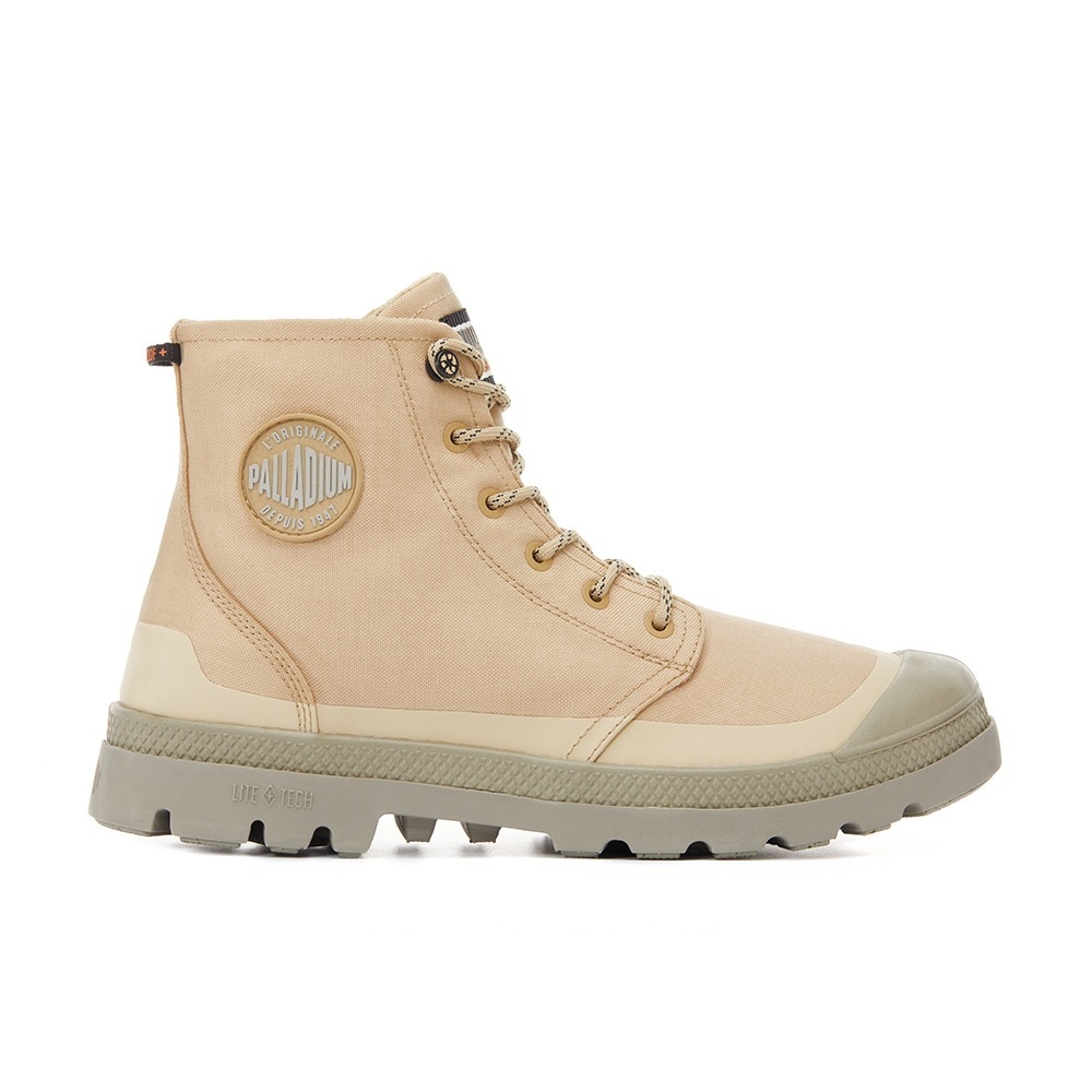 PALLADIUM PAMPA RCYCL LITE+WP+ ZIP防水科技 防水靴 橘標 中性 沙金-74066274