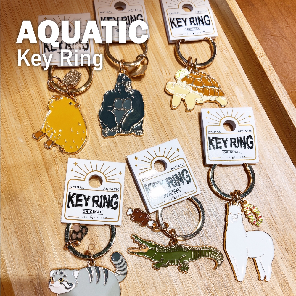 日本 AQUATIC 鑰匙圈 動物 水豚 鱷魚 陸龜 羊駝 小貓 金屬 鑰匙圈 水豚吊飾 烏龜吊飾 吊飾 療癒小物 生日