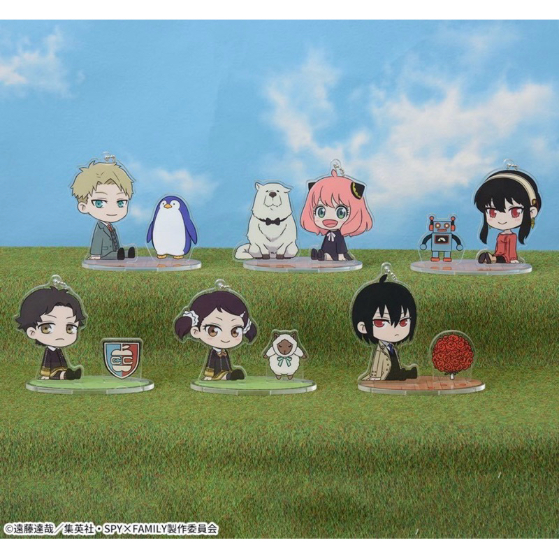 ￥My公仔￥ 日本限定 SEGA 景品 間諜家家酒 安妮亞 黃昏 彭德 約兒 尤利 佛傑 雙重透明立牌 壓克力立牌 立牌