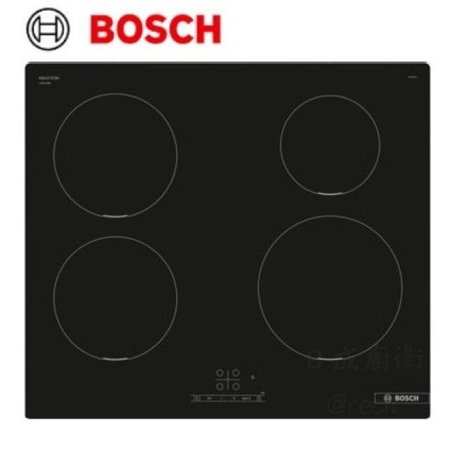 BOSCH 60cm 四口IH感應爐 PUE611BB5E《日成廚衛》