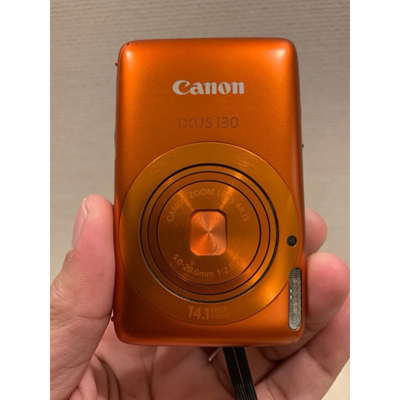 稀有橘色Canon IXUS 130數位相機