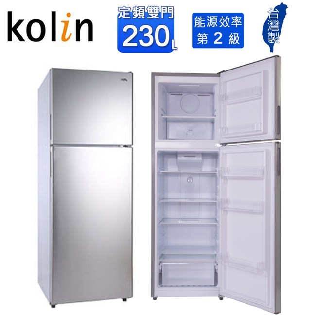 限時優惠 私我特價 KR-223S03【Kolin歌林】230公升 二級能效 精緻雙門冰箱