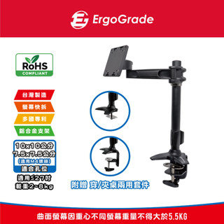 ErgoGrade 螢幕支架 電腦螢幕支架 螢幕架 電腦架 壁掛架 多螢幕支架 桌上型底座 螢幕底座 EGTC110Q