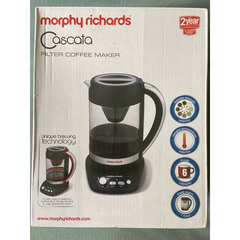 ✨愛子小姐✨英國Morphy Richards CASCATA智慧型滴漏咖啡機47140 全新