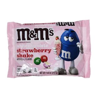 買不買小舖🛒 M&M's 情人節限定 白巧克力草莓奶昔口味 巧克力糖 7.44oz