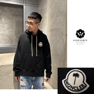 【𝐆𝐎𝐋𝐃𝐄𝐍 中壢店】MONCLER x PALM ANGELS左胸植絨棕櫚樹抽繩背後文字LOGO帽T