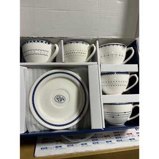 3.30 湛藍咖啡盤5杯盤組
