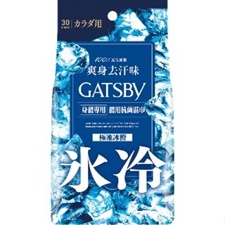 現貨 附發票 GATSBY 體用抗菌濕巾(極凍冰橙) 超值包30張入《四季花蕊》