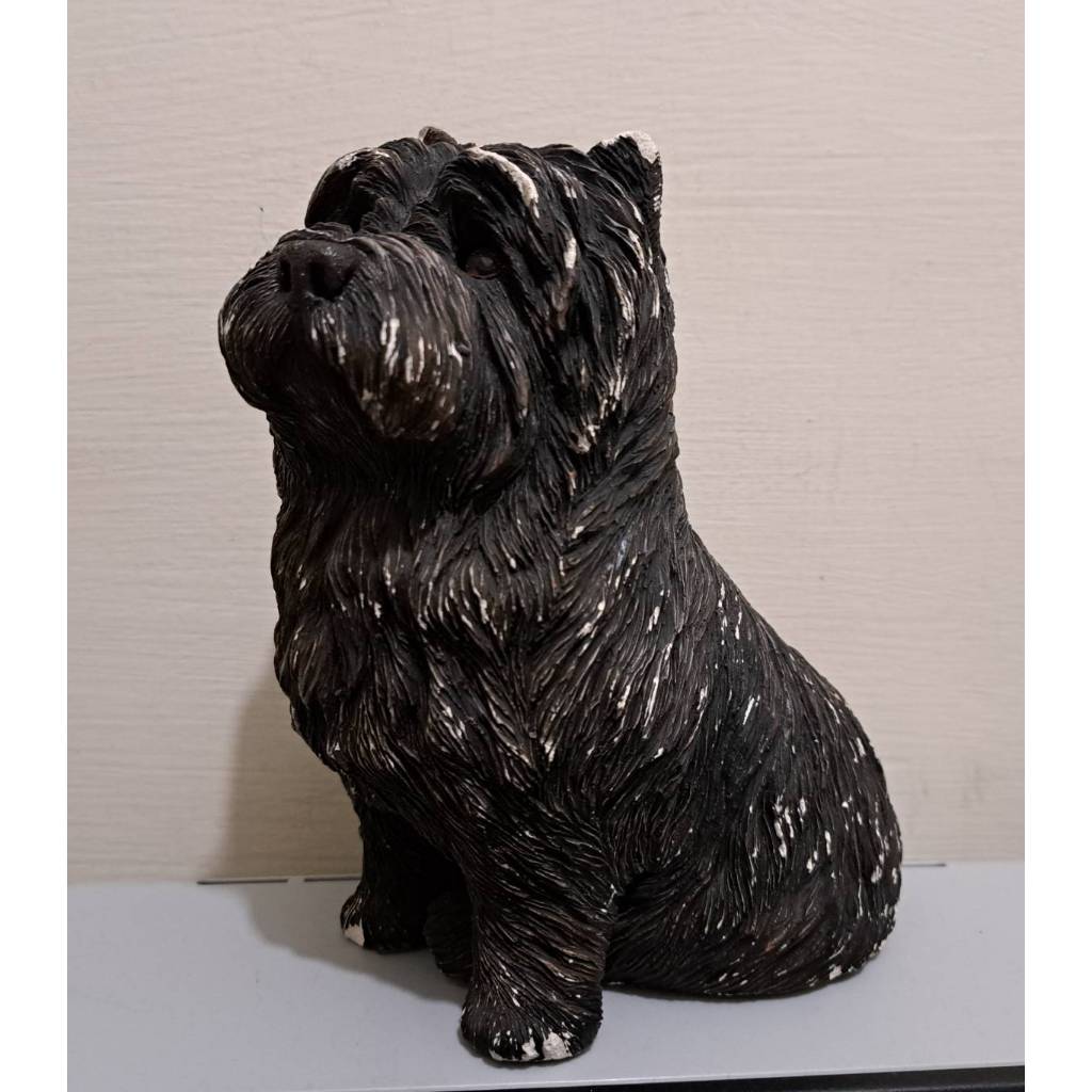 凱恩㹴 凱恩梗 狗狗雕塑 收藏擺飾用