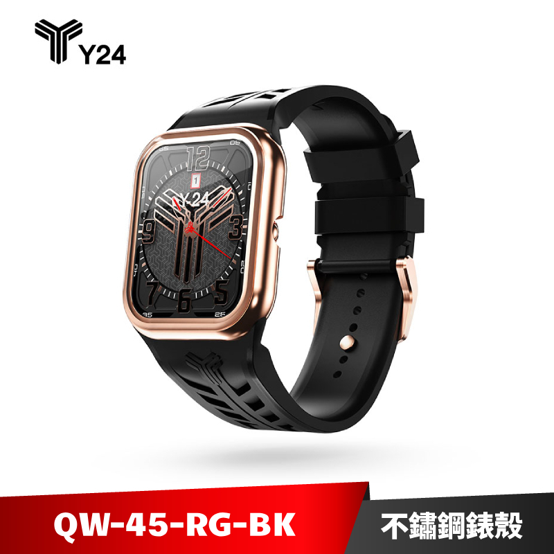 Y24 Quartz Watch 45mm 石英錶芯手錶 無錶殼 QW-45-RG-BK【加碼送７好禮】