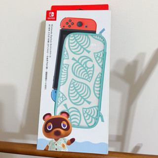 全新 Nintendo任天堂原廠動物森友會Switch 便攜包 硬殼主機包 附螢幕保護貼 Nook 夏威夷花紋