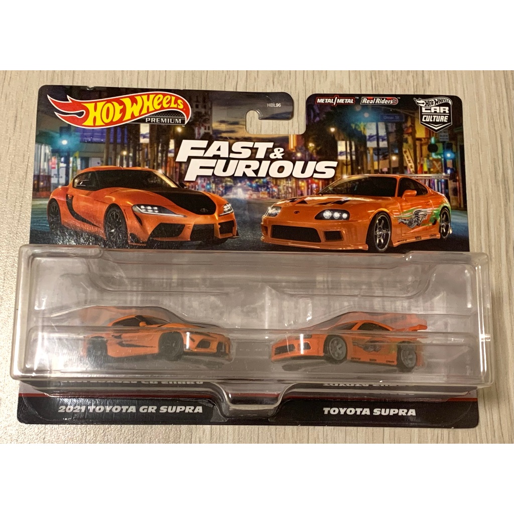 風火輪 Hot Wheels 電影 玩命關頭 雙入組 2021 TOYOTA GR SUPRA / 保羅沃克 牛魔王