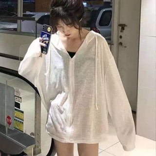M-4XL 大尺碼 外套 防曬外套 長袖上衣 300斤長袖防曬外套女夏季薄款寬鬆上衣ins潮