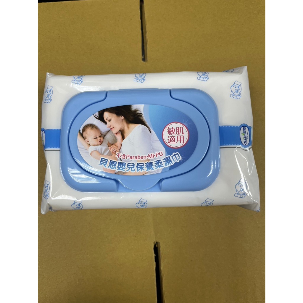 貝恩Baan 嬰兒保養柔濕巾(80抽)x6包，特惠324元(1包=54元)