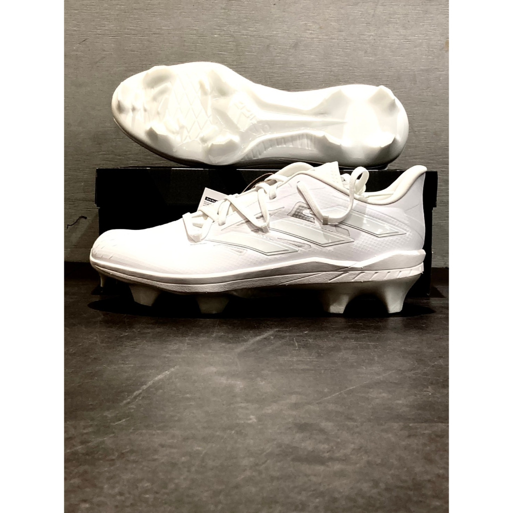 【熱火體育】adidas Aftrbrnr 9 TPU 棒壘膠釘鞋 高校限定 白 多尺寸 IE8545