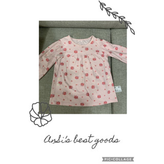 Uniqlo Baby居家長袖（粉）上衣100cm/16kg二手出清
