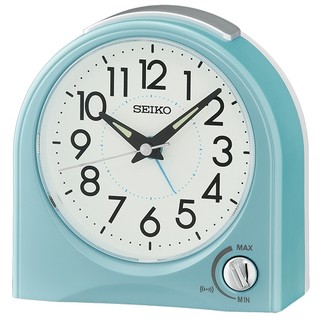 原廠公司貨台灣精工SEIKO 簡單靜音 貪睡鬧鐘 QHE204L 天空藍 SK015