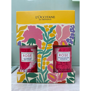 L'OCCITANE 歐舒丹玫瑰美體乳75ml+玫瑰沐浴膠 75ml送櫻花護手霜10ml🌸