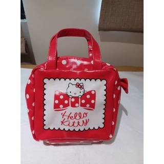 Hello Kitty 三麗鷗 ♥日本正品♥ 蝴蝶結KITTY PVC 大+小 萬用包