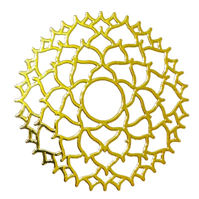 頂輪 七脈輪 3cm 神聖幾何 金屬貼片 銅合金 能量符號 冥想 磁場 靈性提升轉化 奧剛 金字塔 材料 居家佈置