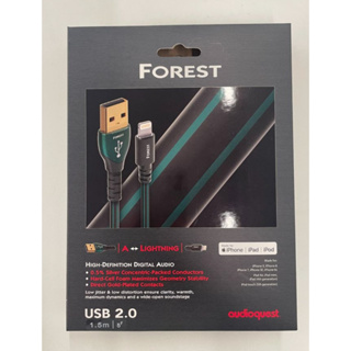 二手AudioQuest 美國 Forest森林 USB線 A-Lightning傳輸線