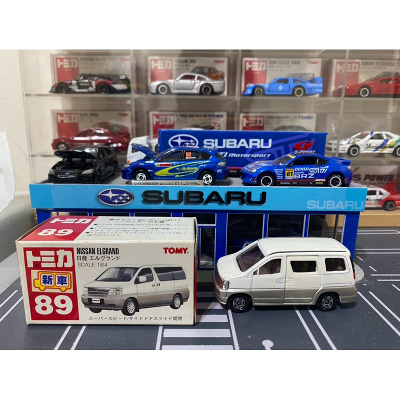 TOMICA NO.89-3 NISSAN ELGRAND 稀有絕版紅標新車貼