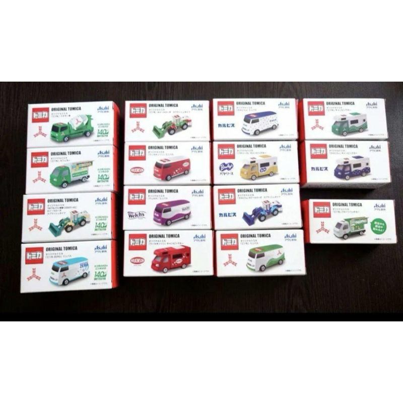 TOMY TOMICA 日版 Asahi 朝日 箭 果汁 飲料 餐車 販賣車 水泥車 推土機 山貓 露營車 卡車 貨車