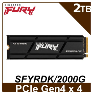 金士頓 Kingston FURY Renegade 2TB PCIe 4.0 NVMe M.2 SSD