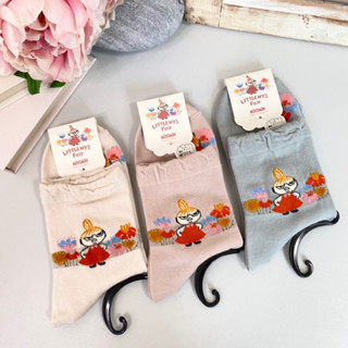 [現貨🇯🇵🔜] 小不點 花園 中筒襪 優雅 花朵 日本進口 日本襪子 MOOMIN 襪子 姆明家族