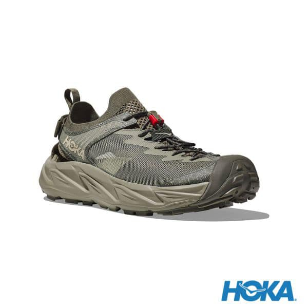 HOKA ONE ONE Hopara 2  健行涼鞋 灰綠/燕麥奶色