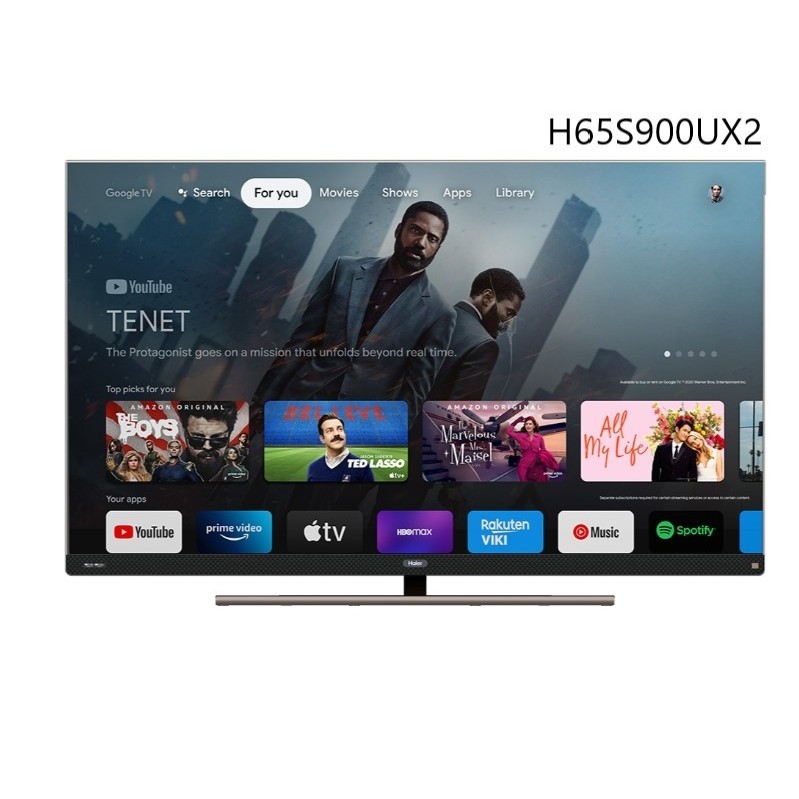 H65S900UX2【Haier 海爾】 4K QLED 120Hz 65吋 聯網電視