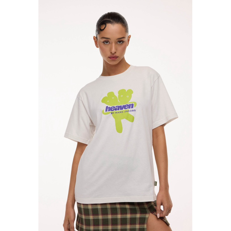 Heaven by Marc Jacobs logo t-shirt t恤 白色 綠色 可愛