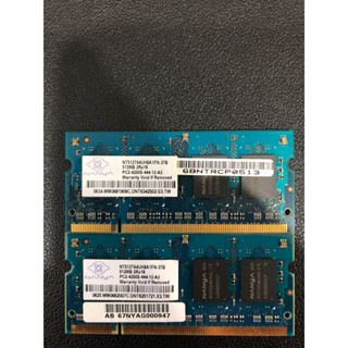 =一次賣兩條=Nanya 南亞 DDR3 1333 1G + DDR2 667 512MB 筆電用 DDR-II 記憶體