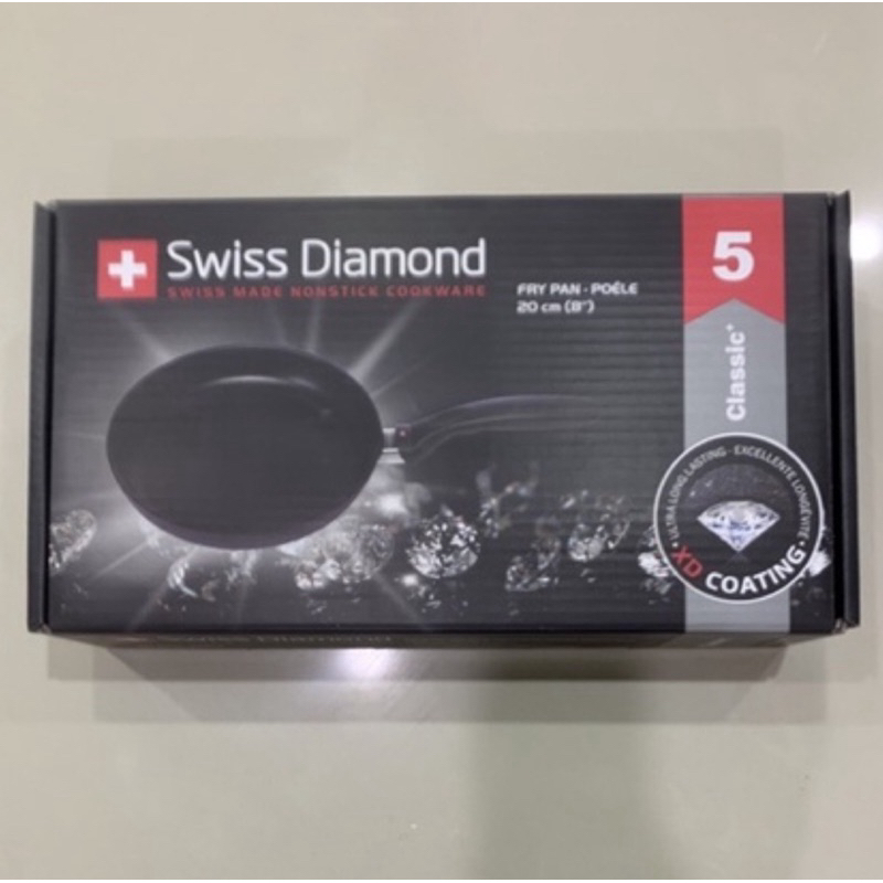 Swiss Diamond 全新 瑞仕鑽石圓煎盤 20cm（無蓋）❤️
