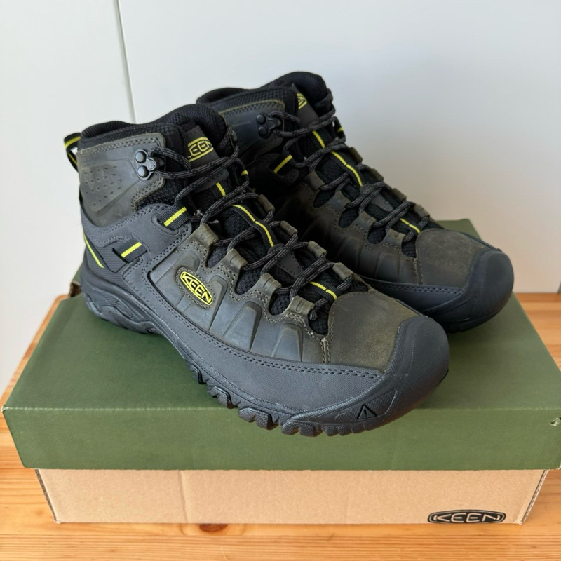 KEEN Targhee III Mid 防水中筒登山健行鞋 男款 US8.5 黑綠 正版公司貨（全新）