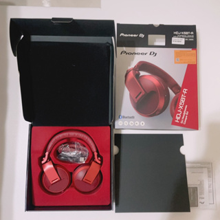 Pioneer DJ 耳罩式藍牙監聽耳機HDJ-X5BT-R紅色（拆封新品-現貨）