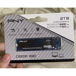 PNY CS1031 2TB M.2 2280 NVMe Gen3x4 SSD固態硬碟全新未拆封