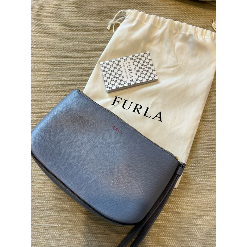 全新-FURLA 單層化妝包 收納包 小包