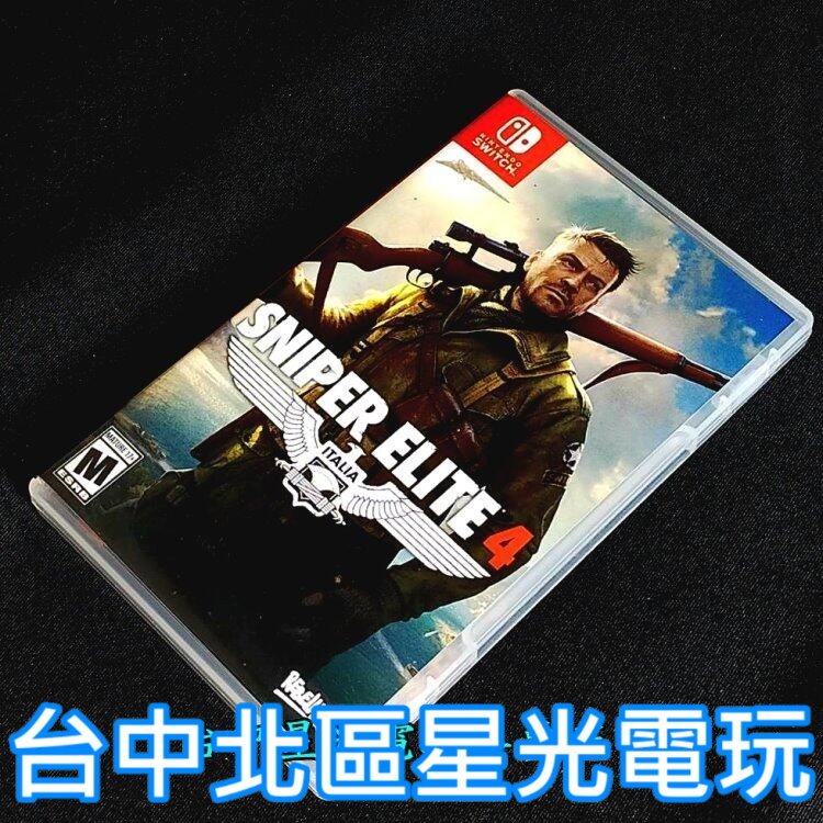 【NS原版片】 Switch 狙擊精英4 狙擊之神4 狙擊菁英4  【中文美版 中古二手商品】台中星光電玩