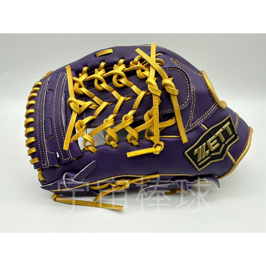 ※宇宙棒球※ZETT 特殊訂製款 反手棒壘球手套 13吋 外野網狀 紫藍 362SP1711