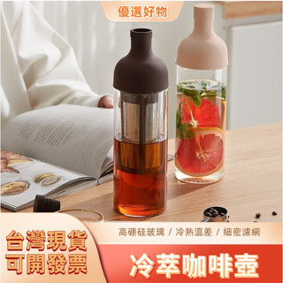 【現貨快發】玻璃冷萃咖啡壺 家用過濾冷萃瓶 冷泡咖啡壺 玻璃冷萃瓶 果汁壺 冷泡瓶 冷淬冰萃果汁 冷萃杯 冰滴咖啡壺