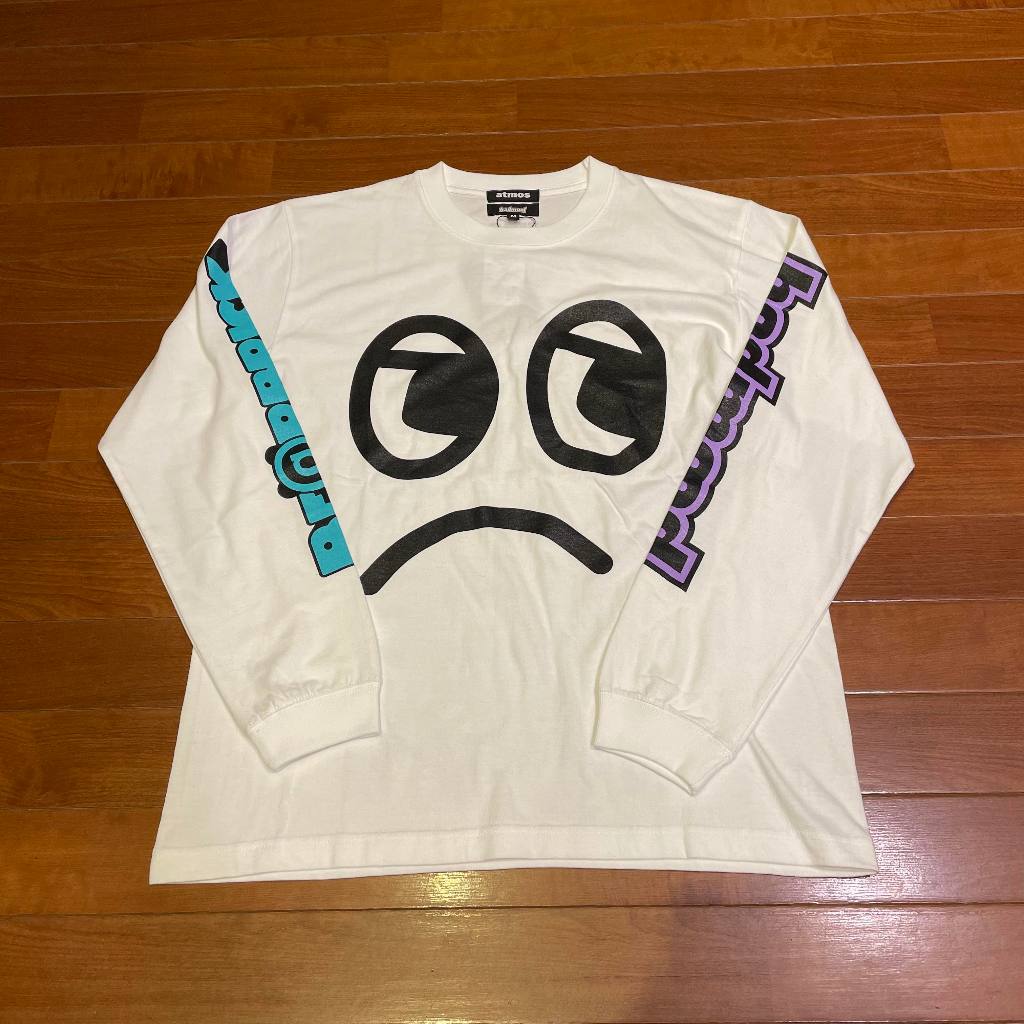 Atmos × BE@RBRICK × BADMOOD L/S TEE WHITE 日本限定限量聯名 庫柏力克熊長袖T恤