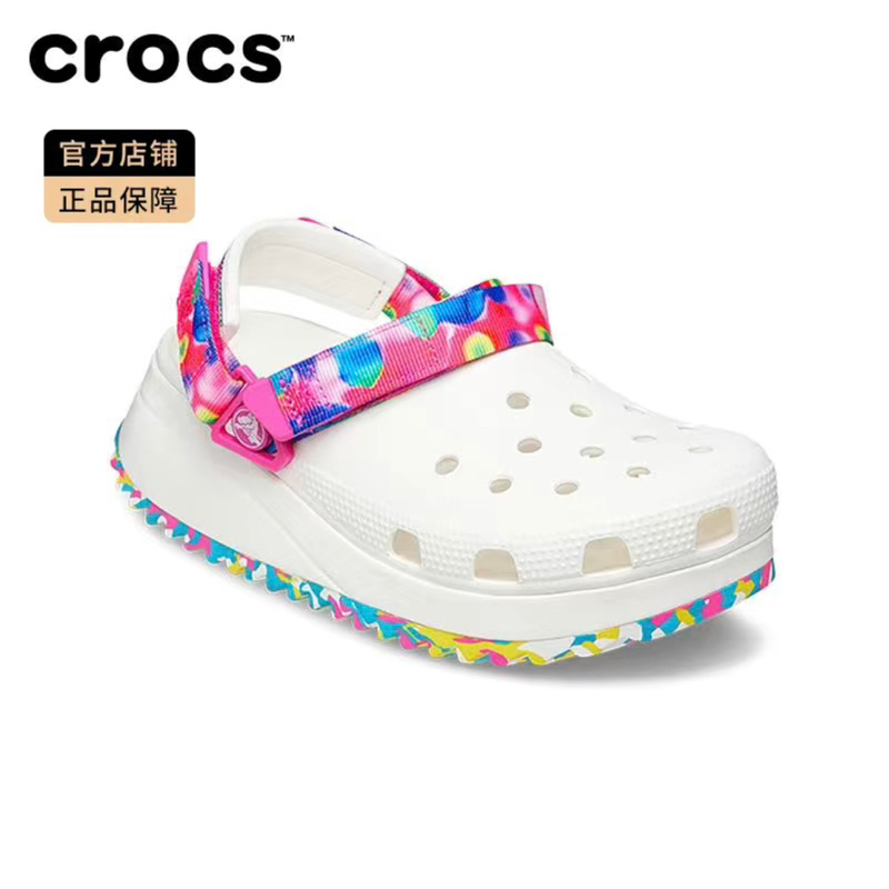 代購國外CROCS crocs卡駱馳正品classic hiker clog酷走厚底洞洞鞋鋸齒懶人鞋