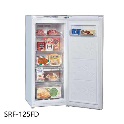 SAMPO聲寶 125公升變頻直立冷凍櫃SRF-125FD(冷凍/冷藏切換)