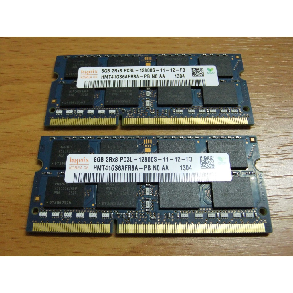 良品 ~ hynix 16GB (8GBx2) PC3L-12800 / DDR3L-1600 同週期 SODIMM