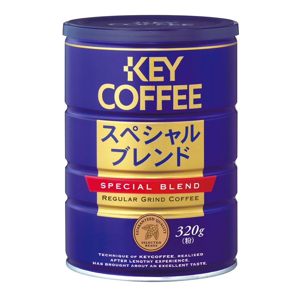 KEY COFFEE 特級綜合研磨咖啡粉 320g x 1Can罐【家樂福】