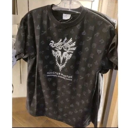 2024年 日本大阪環球影城 魔物獵人 園區限定黑色T恤